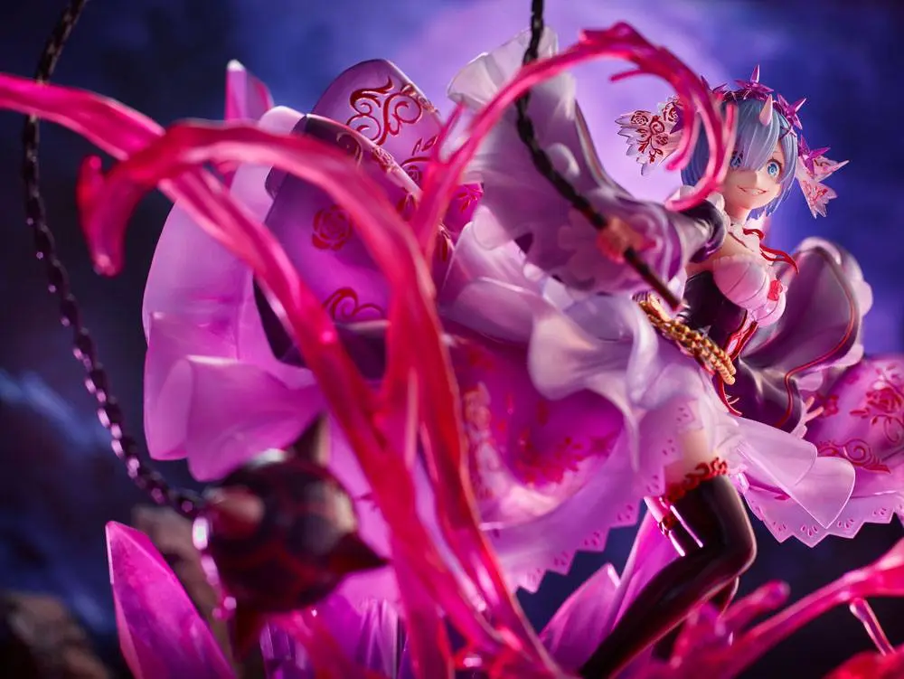 Re: Zero Starting Life in Another World 1/7 Oni Rem Crystal Dress Ver. szobor figura 30 cm termékfotó