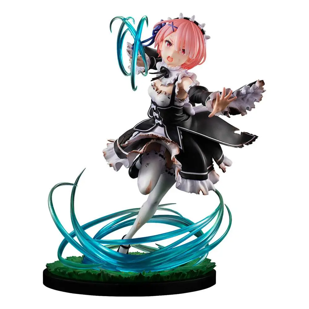 Re:ZERO -Starting Life in Another World- 1/7 Ram Battle with Roswaal Ver. PVC szobor figura 24 cm termékfotó