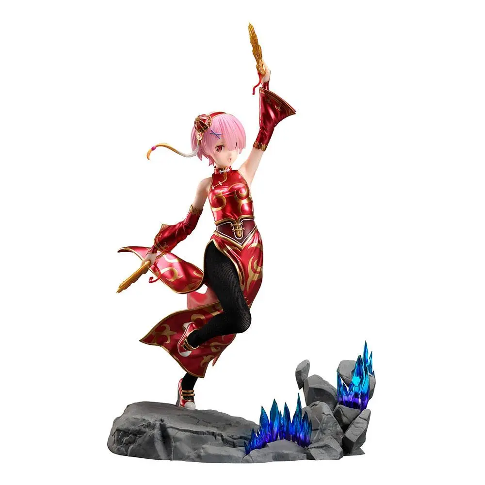 Re:ZERO - Starting Life in Another World 1/7 Ram China Dress Ver. PVC szobor figura 23 cm termékfotó