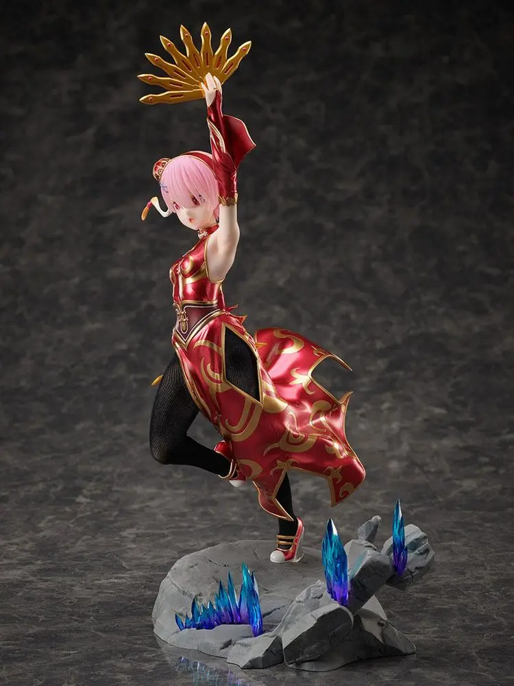 Re:ZERO - Starting Life in Another World 1/7 Ram China Dress Ver. PVC szobor figura 23 cm termékfotó