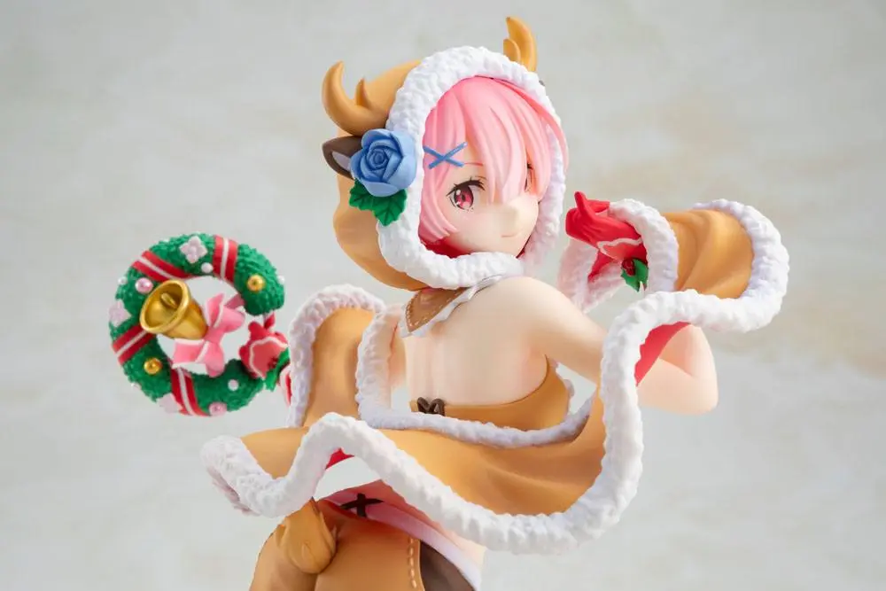 Re:ZERO -Starting Life in Another World- 1/7 Ram Christmas Maid Ver. PVC szobor figura 23 cm termékfotó