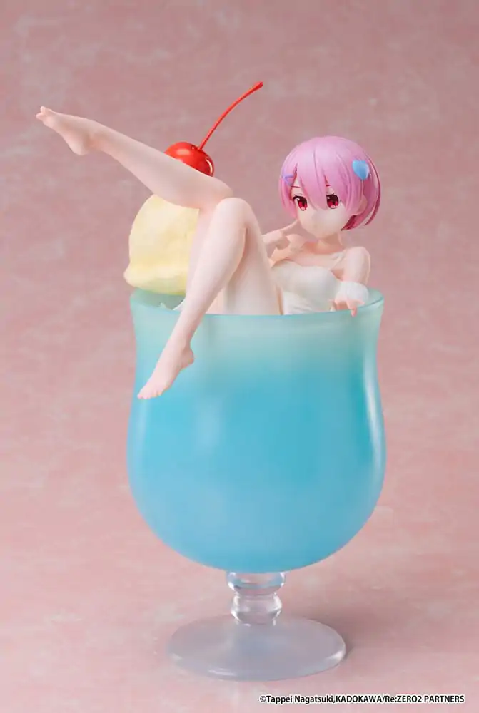 Re:Zero Starting Life in another World 1/7 Ram Cream Soda Ver. PVC szobor figura 21 cm termékfotó