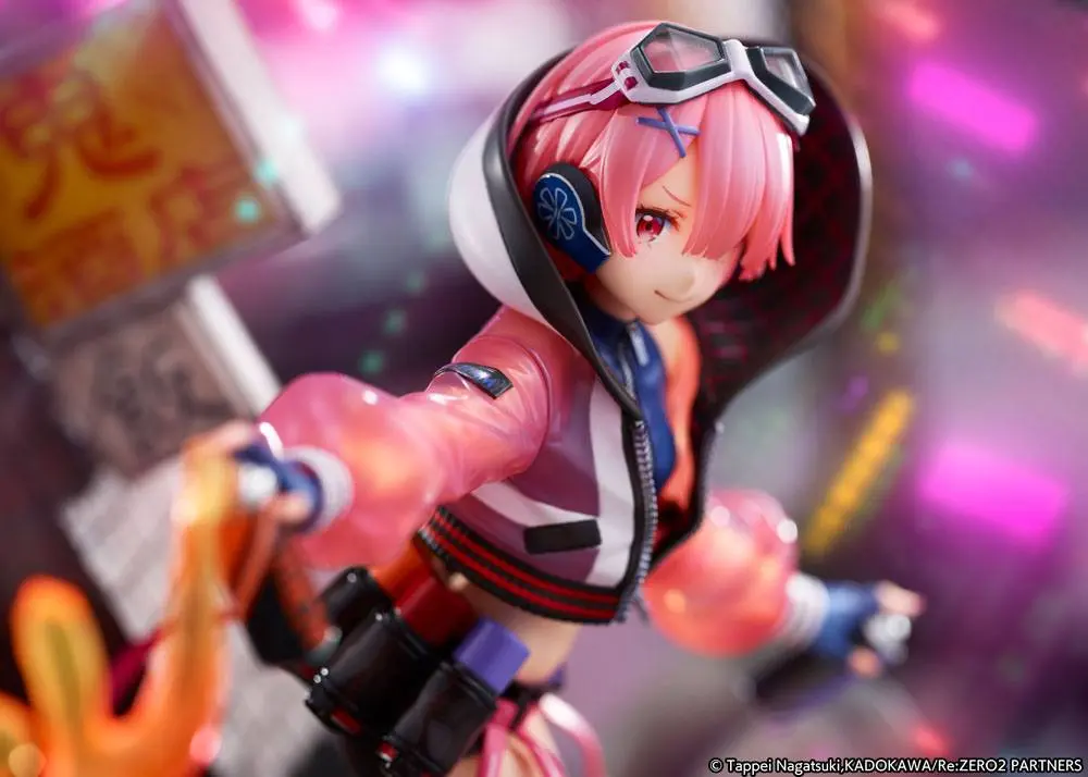 Re: Zero Starting Life in Another World 1/7 Ram Neon City Ver. szobor figura 27 cm termékfotó