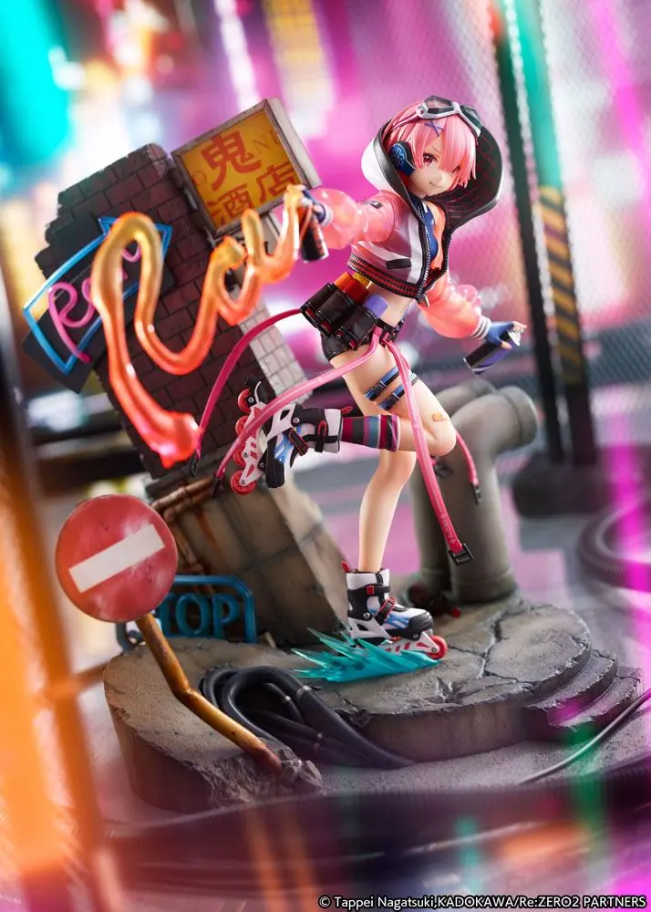 Re: Zero Starting Life in Another World 1/7 Ram Neon City Ver. szobor figura 27 cm termékfotó
