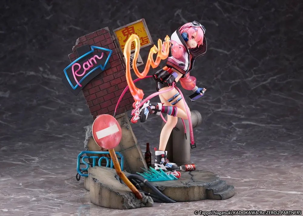 Re: Zero Starting Life in Another World 1/7 Ram Neon City Ver. szobor figura 27 cm termékfotó