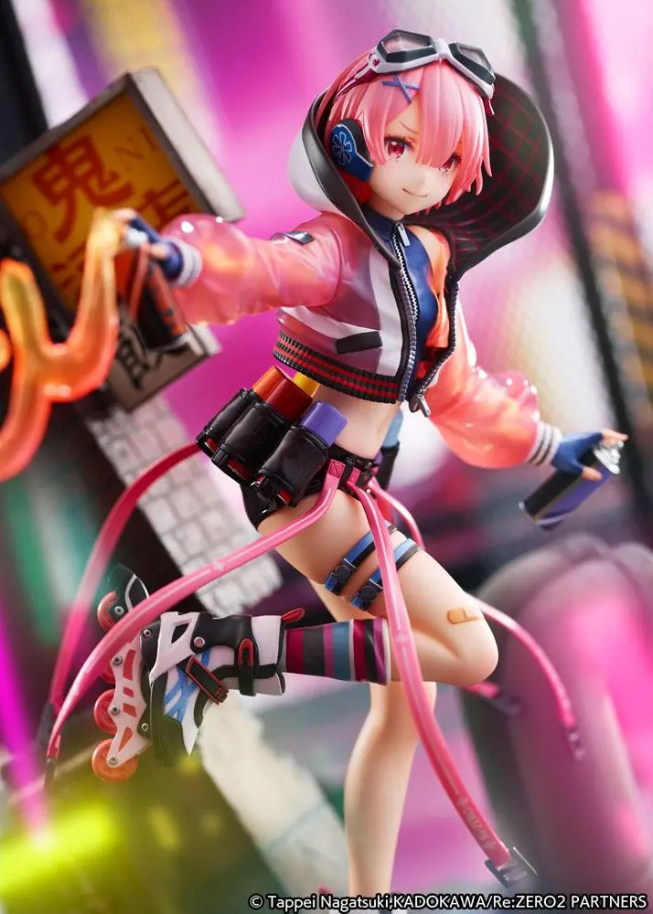 Re: Zero Starting Life in Another World 1/7 Ram Neon City Ver. szobor figura 27 cm termékfotó
