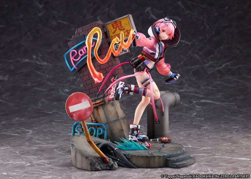 Re: Zero Starting Life in Another World 1/7 Ram Neon City Ver. szobor figura 27 cm termékfotó