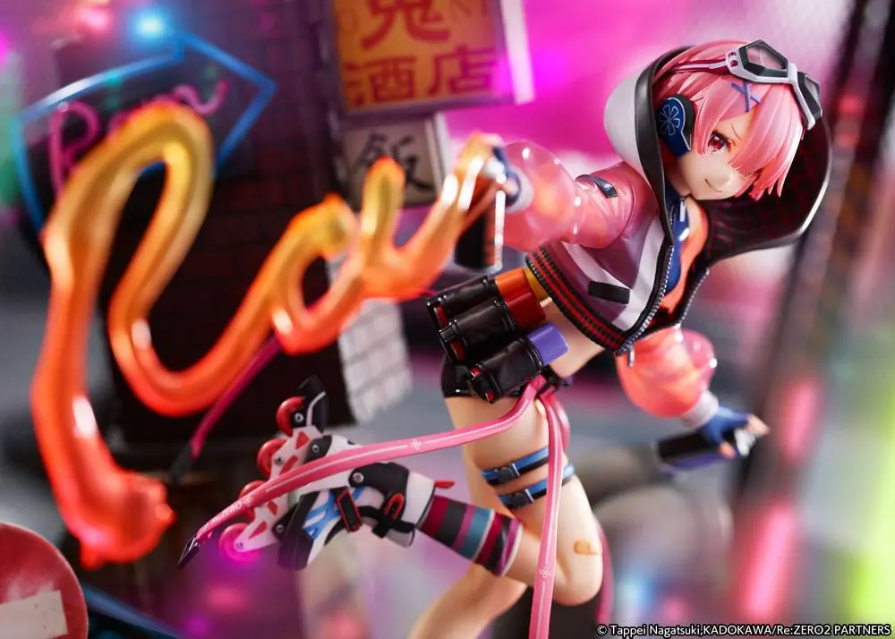 Re: Zero Starting Life in Another World 1/7 Ram Neon City Ver. szobor figura 27 cm termékfotó