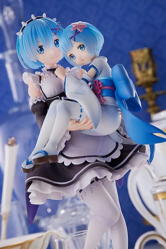 Re:Zero Starting Life in Another World 1/7 Rem &amp; Childhood Rem PVC szobor figura 23 cm termékfotó