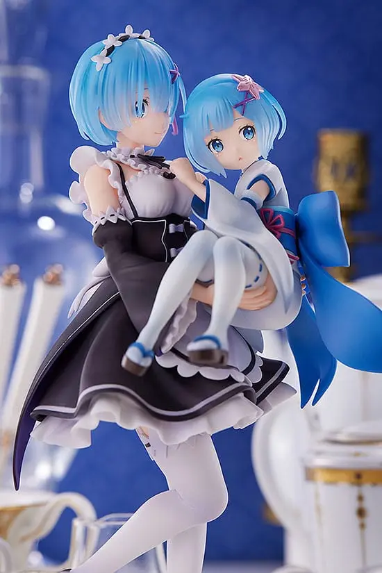Re:Zero Starting Life in Another World 1/7 Rem &amp; Childhood Rem PVC szobor figura 23 cm termékfotó
