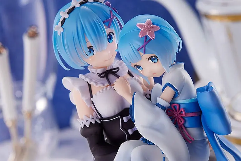 Re:Zero Starting Life in Another World 1/7 Rem &amp; Childhood Rem PVC szobor figura 23 cm termékfotó