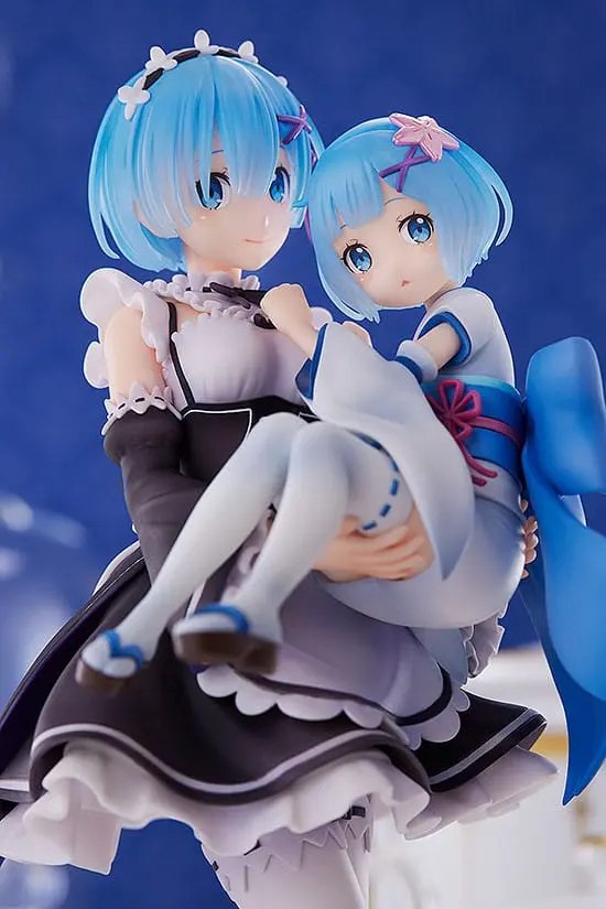 Re:Zero Starting Life in Another World 1/7 Rem &amp; Childhood Rem PVC szobor figura 23 cm termékfotó