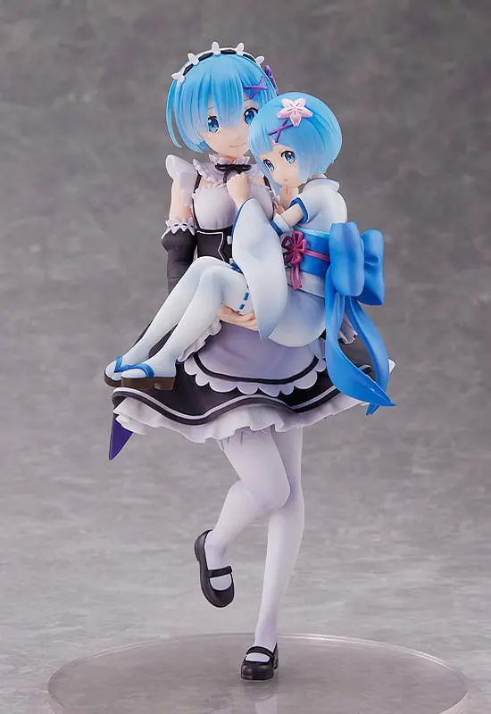 Re:Zero Starting Life in Another World 1/7 Rem &amp; Childhood Rem PVC szobor figura 23 cm termékfotó