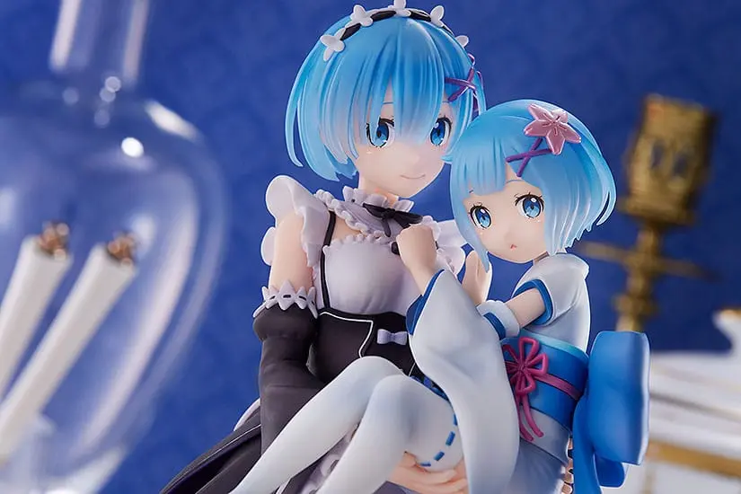 Re:Zero Starting Life in Another World 1/7 Rem &amp; Childhood Rem PVC szobor figura 23 cm termékfotó