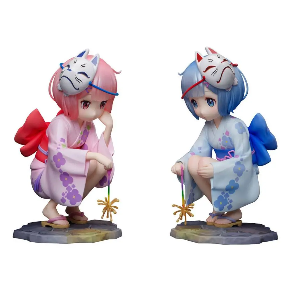 Re:ZERO -Starting Life in Another World-  1/7 Rem &amp; Ram Childhood Summer Memories PVC szobor figurák 11 cm termékfotó