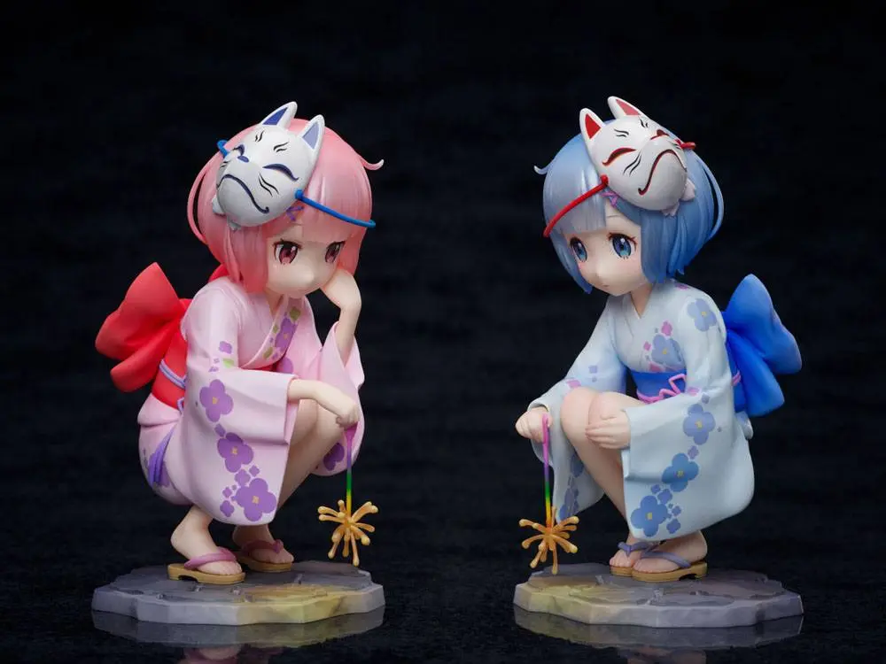 Re:ZERO -Starting Life in Another World-  1/7 Rem &amp; Ram Childhood Summer Memories PVC szobor figurák 11 cm termékfotó