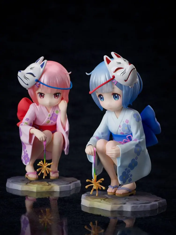 Re:ZERO -Starting Life in Another World-  1/7 Rem &amp; Ram Childhood Summer Memories PVC szobor figurák 11 cm termékfotó