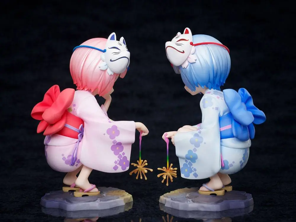 Re:ZERO -Starting Life in Another World-  1/7 Rem &amp; Ram Childhood Summer Memories PVC szobor figurák 11 cm termékfotó