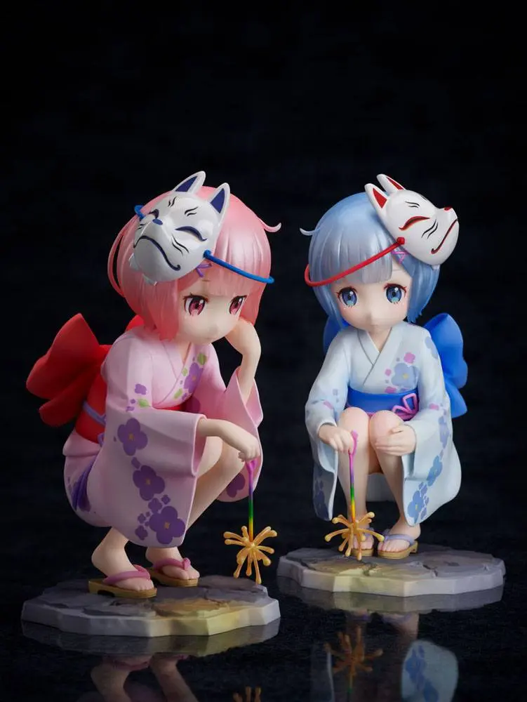 Re:ZERO -Starting Life in Another World-  1/7 Rem &amp; Ram Childhood Summer Memories PVC szobor figurák 11 cm termékfotó