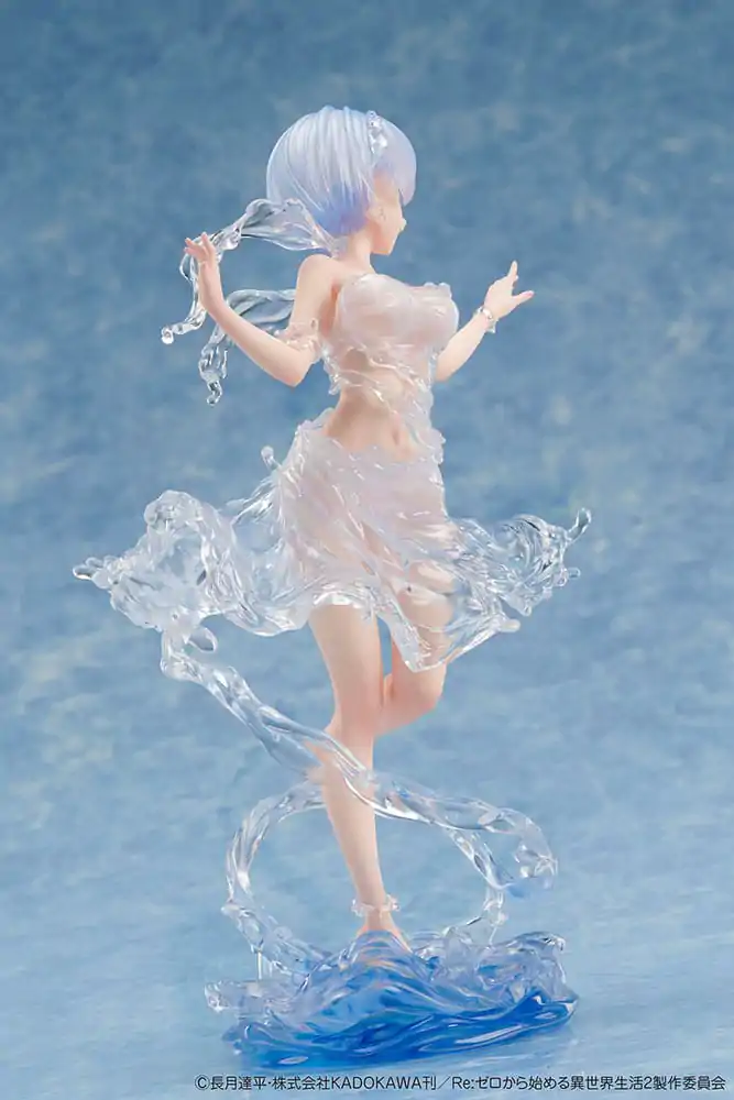 Re:Zero Starting Life in Another World 1/7 Rem Aqua Dress PVC szobor figura 23 cm termékfotó