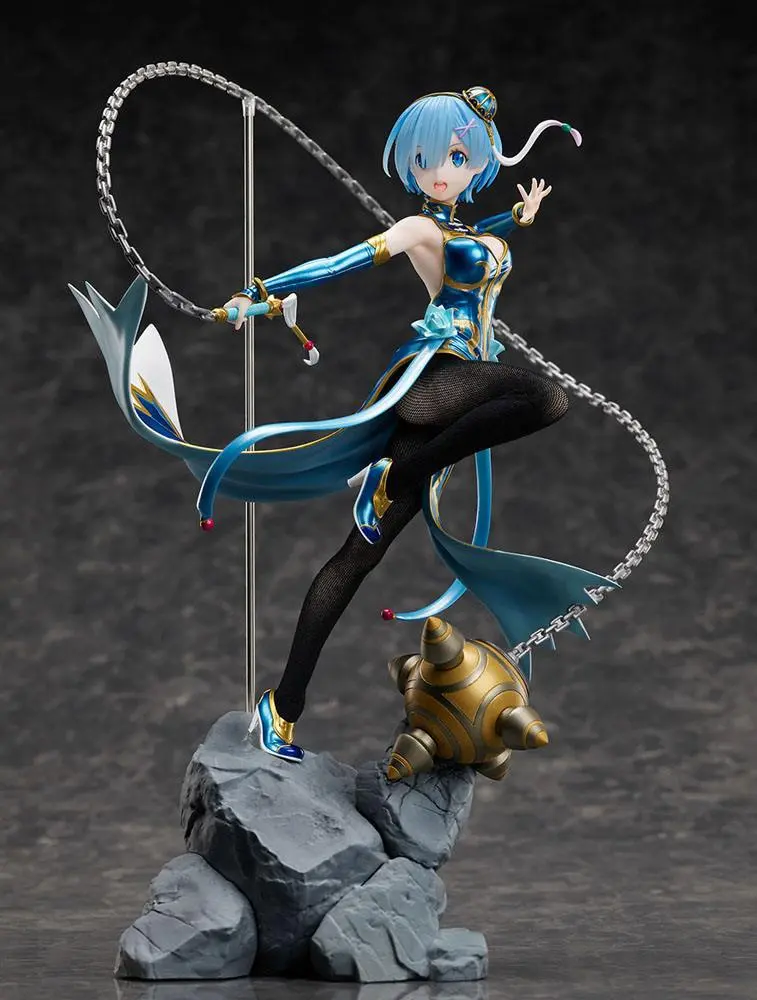 Re:ZERO -Starting Life in Another World- 1/7 Rem China Dress Ver. PVC szobor figura 30 cm termékfotó