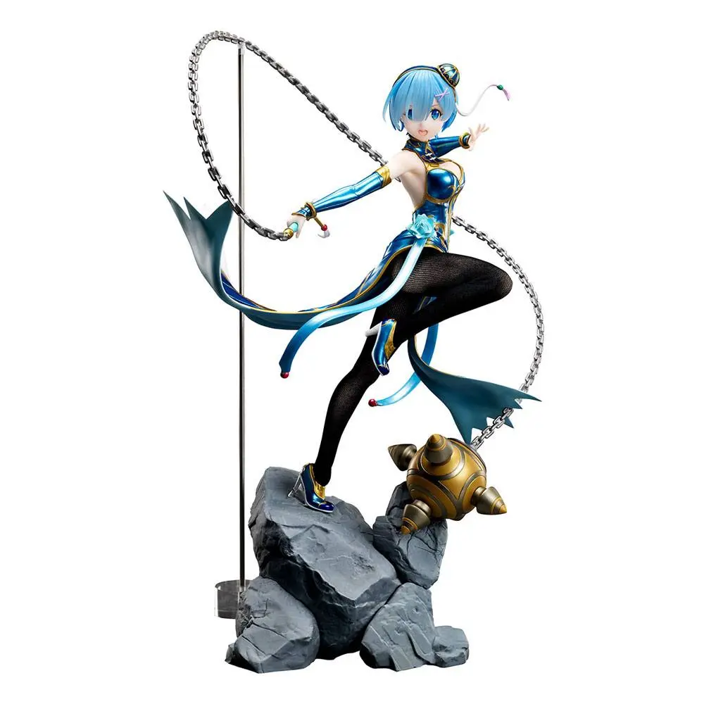 Re:ZERO -Starting Life in Another World- 1/7 Rem China Dress Ver. PVC szobor figura 30 cm termékfotó