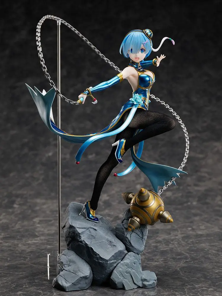 Re:ZERO -Starting Life in Another World- 1/7 Rem China Dress Ver. PVC szobor figura 30 cm termékfotó