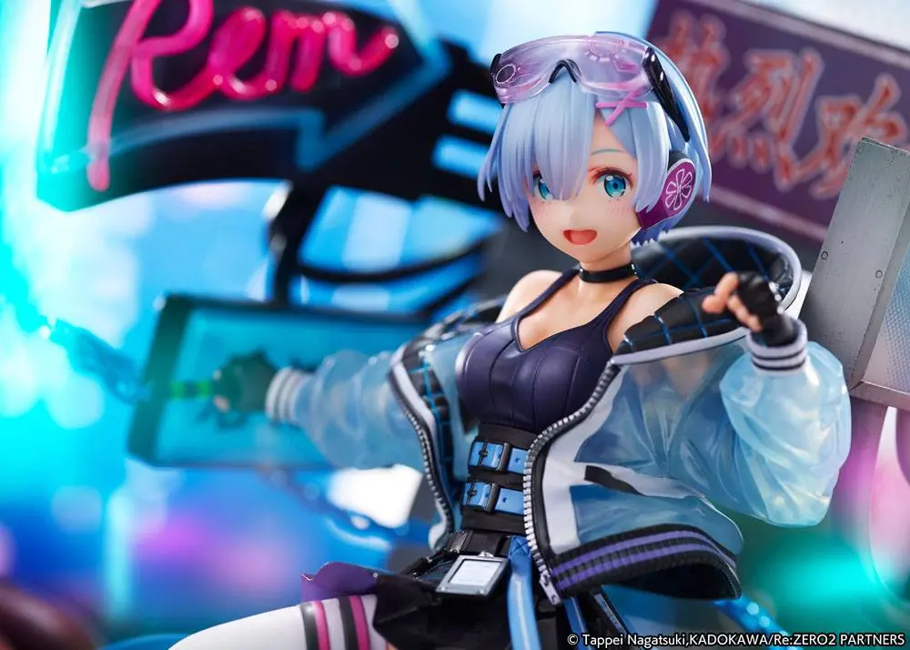 Re: Zero Starting Life in Another World 1/7 Rem Neon City Ver. szobor figura 27 cm termékfotó