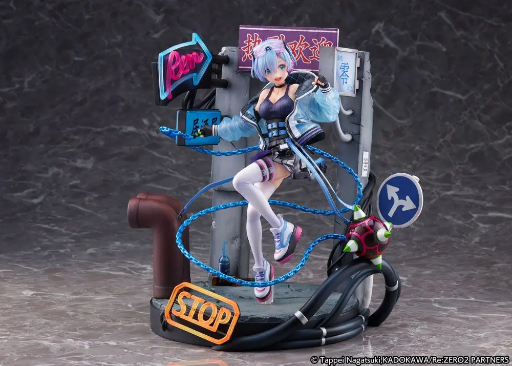 Re: Zero Starting Life in Another World 1/7 Rem Neon City Ver. szobor figura 27 cm termékfotó