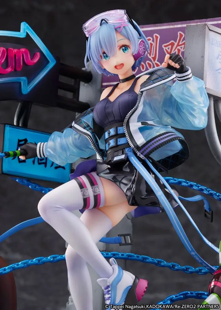 Re: Zero Starting Life in Another World 1/7 Rem Neon City Ver. szobor figura 27 cm termékfotó