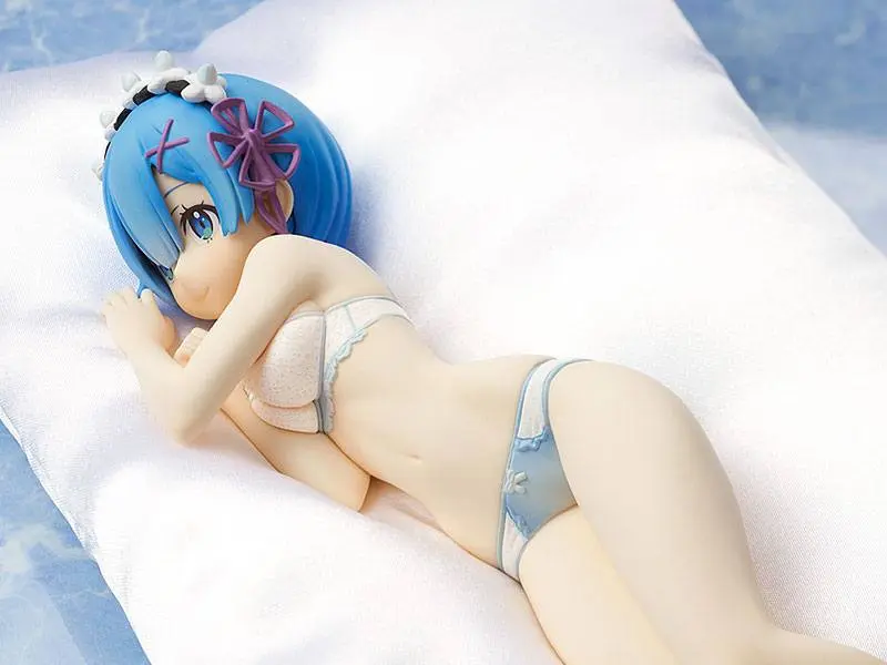 Re:ZERO -Starting Life in Another World- 1/7 Rem Sleep Sharing Blue Lingerie Ver. PVC szobor figura 23 cm termékfotó