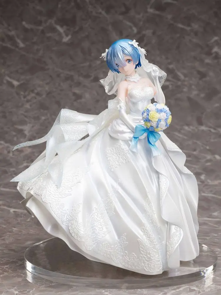 Re:ZERO -Starting Life in Another World- 1/7 Rem Wedding Dress Ver. PVC szobor figura 23 cm termékfotó