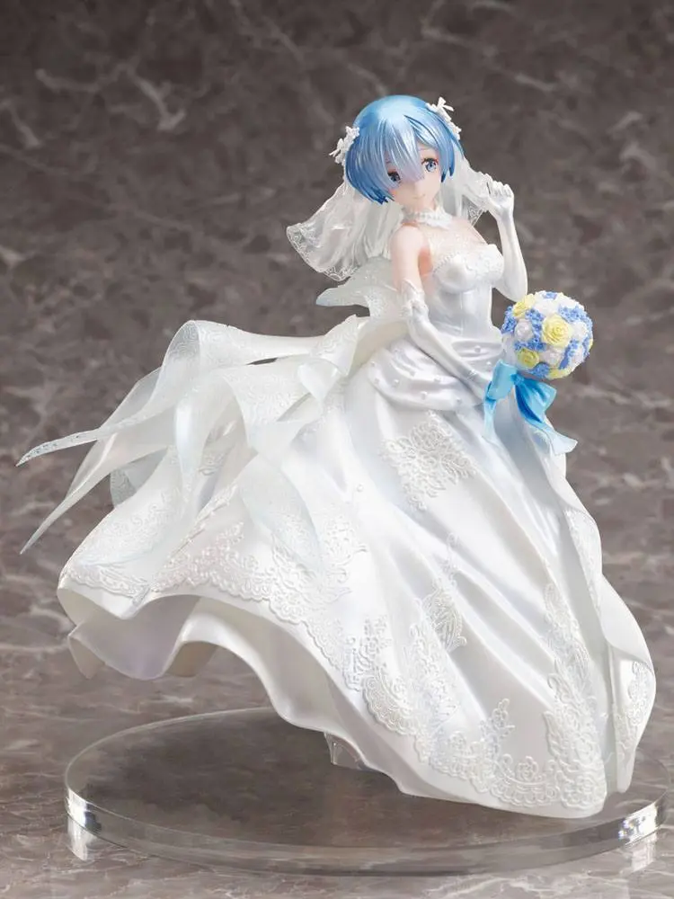 Re:ZERO -Starting Life in Another World- 1/7 Rem Wedding Dress Ver. PVC szobor figura 23 cm termékfotó