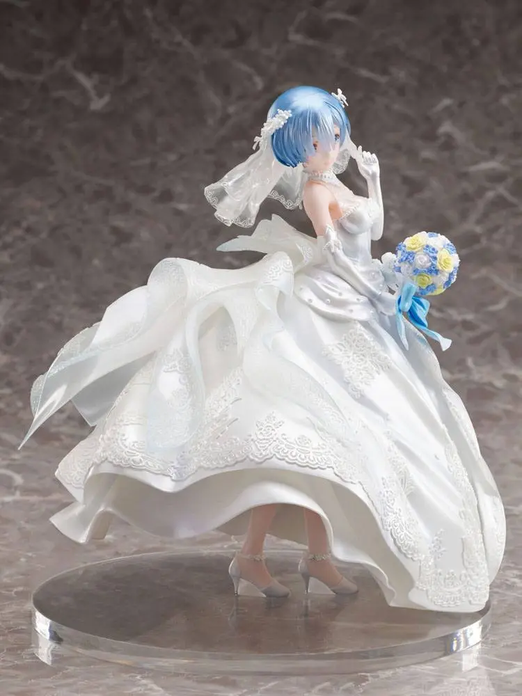 Re:ZERO -Starting Life in Another World- 1/7 Rem Wedding Dress Ver. PVC szobor figura 23 cm termékfotó