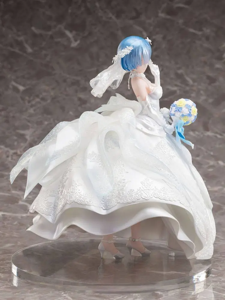 Re:ZERO -Starting Life in Another World- 1/7 Rem Wedding Dress Ver. PVC szobor figura 23 cm termékfotó