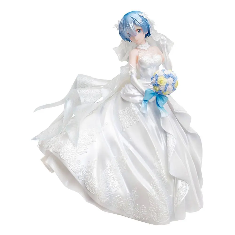 Re:ZERO -Starting Life in Another World- 1/7 Rem Wedding Dress Ver. PVC szobor figura 23 cm termékfotó