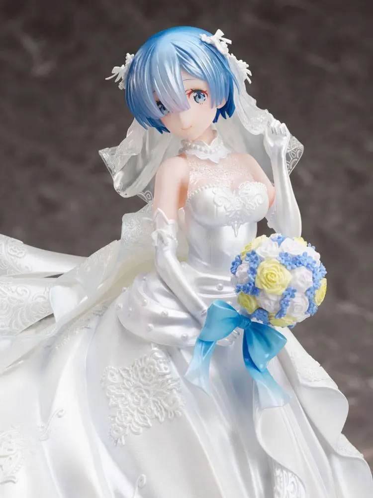 Re:ZERO -Starting Life in Another World- 1/7 Rem Wedding Dress Ver. PVC szobor figura 23 cm termékfotó