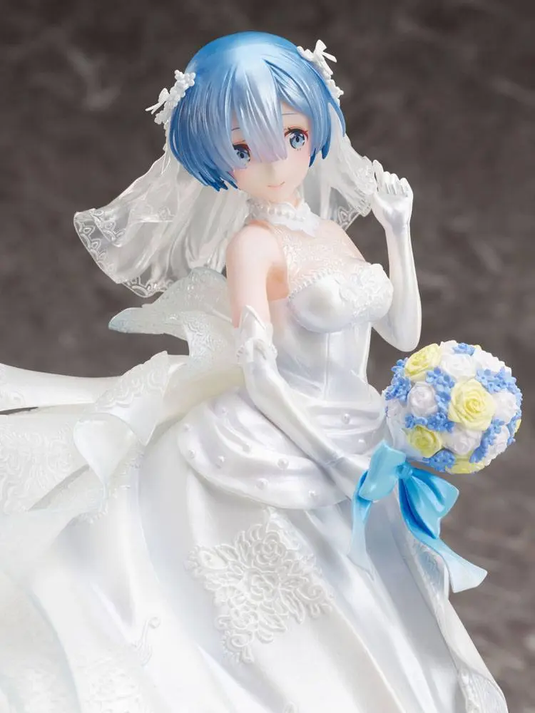 Re:ZERO -Starting Life in Another World- 1/7 Rem Wedding Dress Ver. PVC szobor figura 23 cm termékfotó