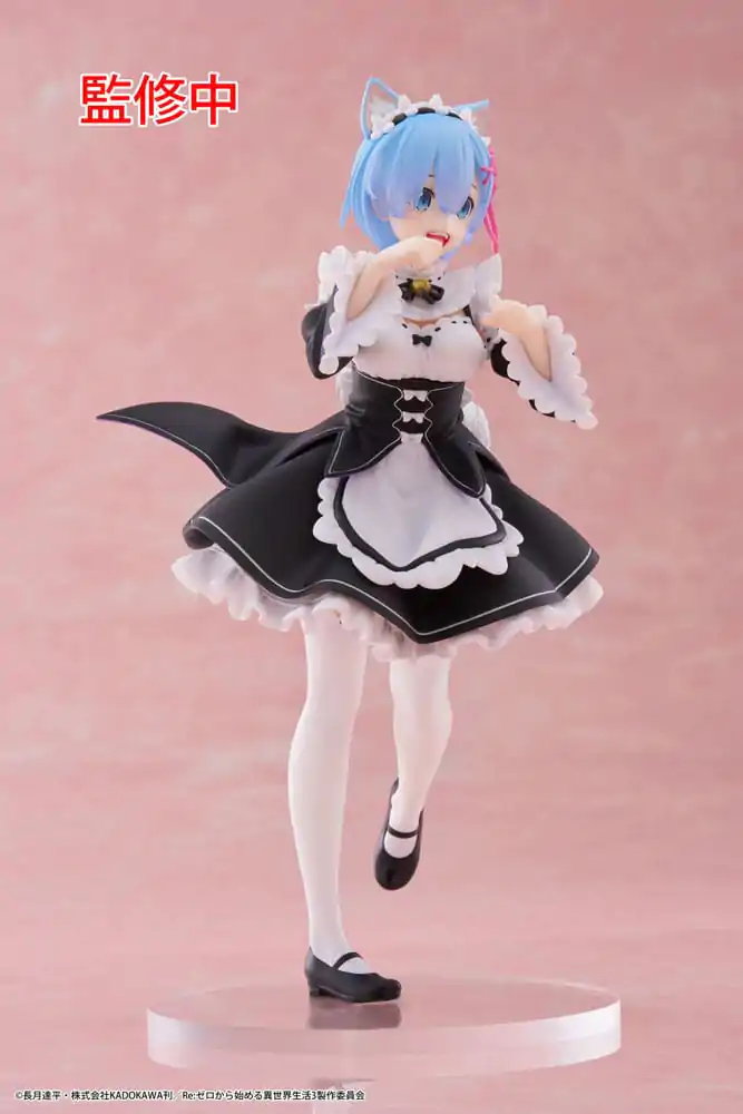 Re:Zero Starting Life in Another World Coreful Rem Cat Maid Ver. PVC szobor figura termékfotó