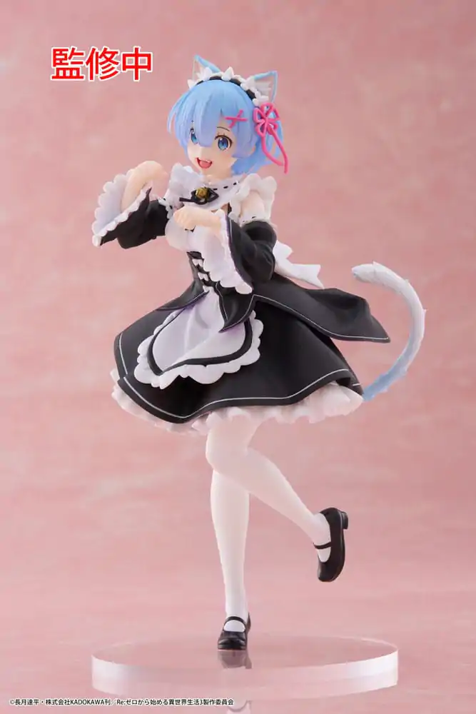 Re:Zero Starting Life in Another World Coreful Rem Cat Maid Ver. PVC szobor figura termékfotó