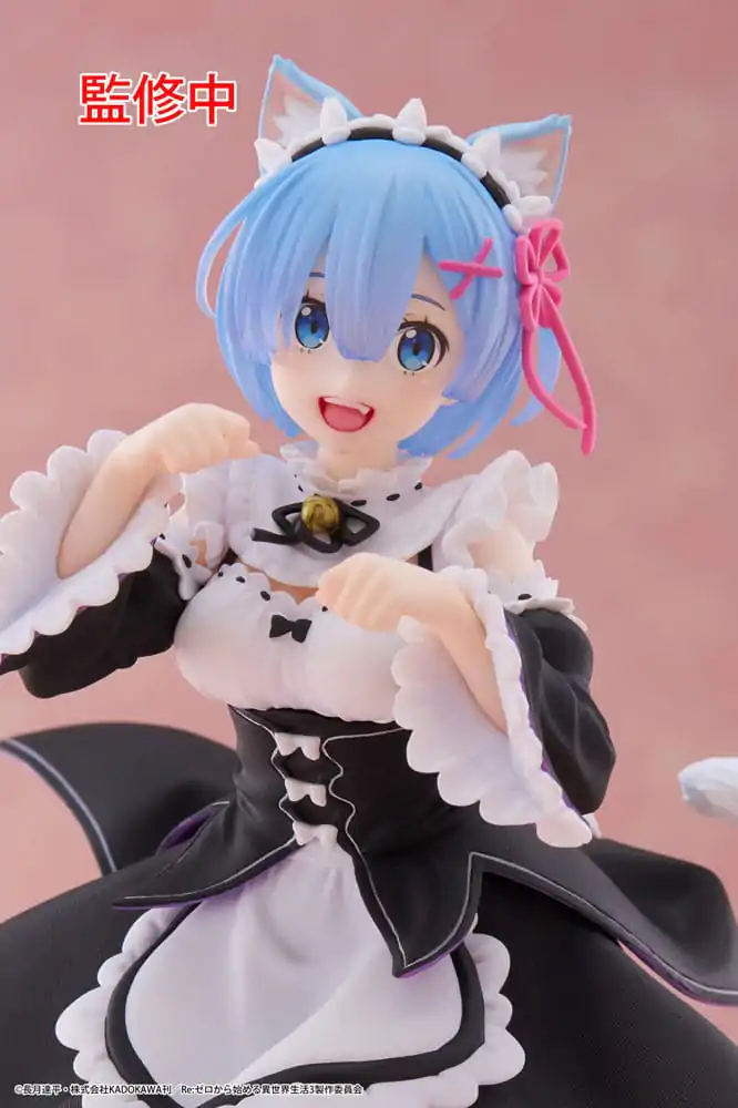 Re:Zero Starting Life in Another World Coreful Rem Cat Maid Ver. PVC szobor figura termékfotó