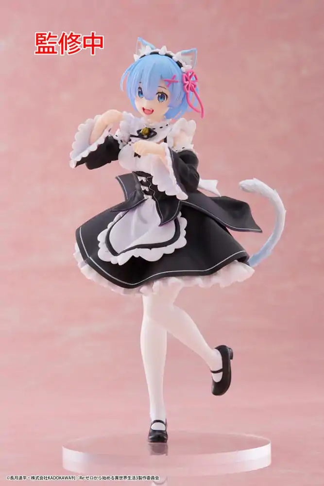 Re:Zero Starting Life in Another World Coreful Rem Cat Maid Ver. PVC szobor figura termékfotó