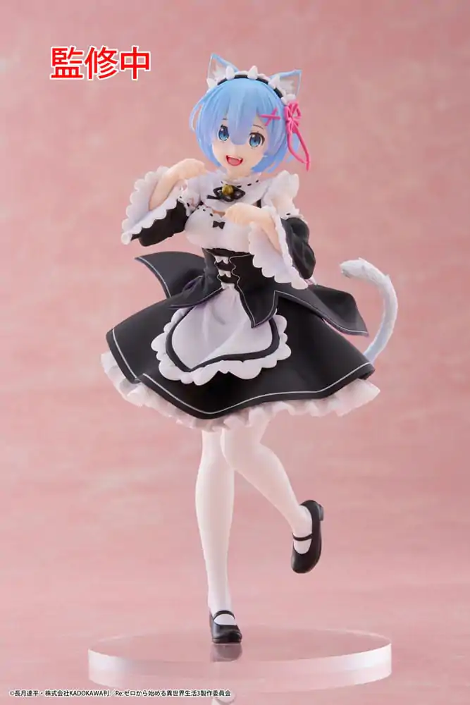 Re:Zero Starting Life in Another World Coreful Rem Cat Maid Ver. PVC szobor figura termékfotó