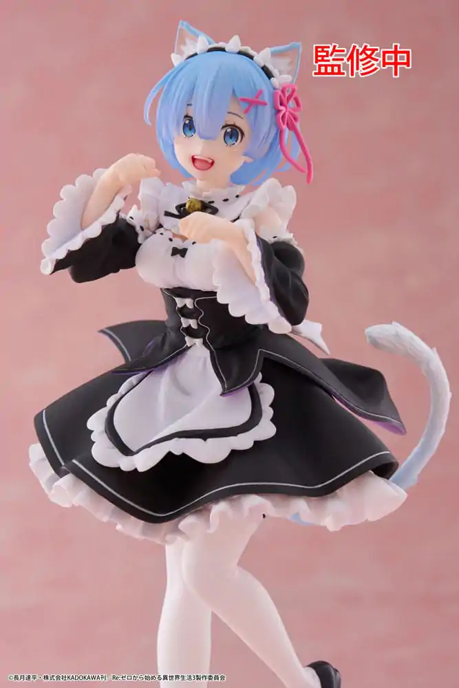 Re:Zero Starting Life in Another World Coreful Rem Cat Maid Ver. PVC szobor figura termékfotó