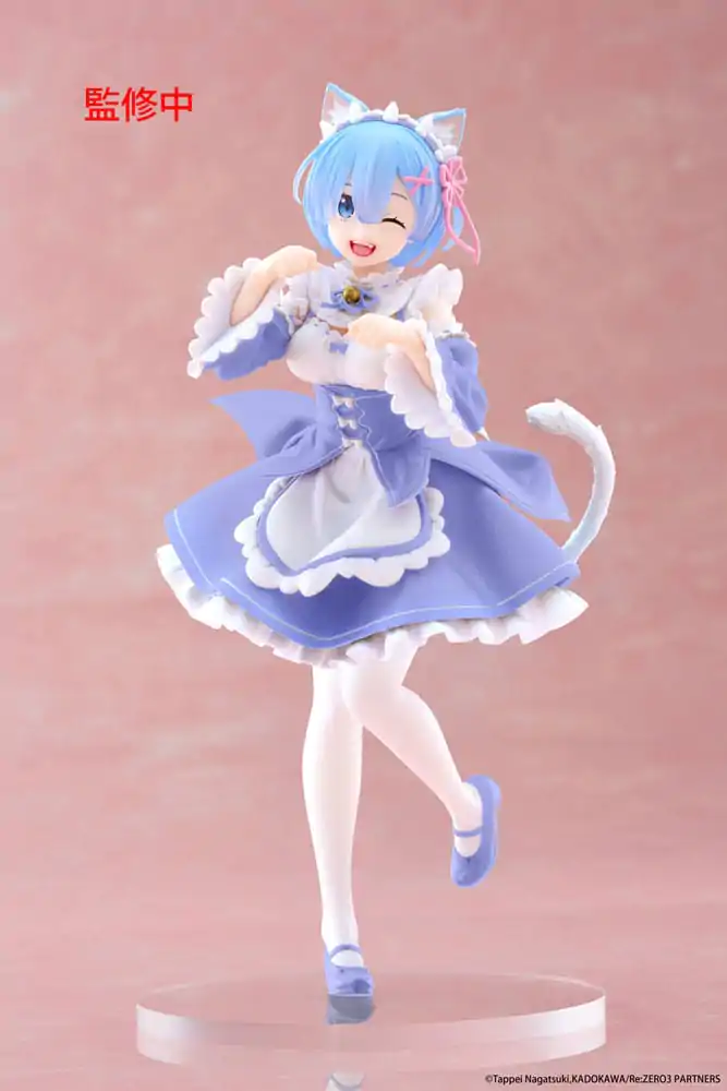 Re:Zero Starting Life in Another World Coreful Rem Cat Maid Ver. Renewal PVC szobor figura 18 cm termékfotó