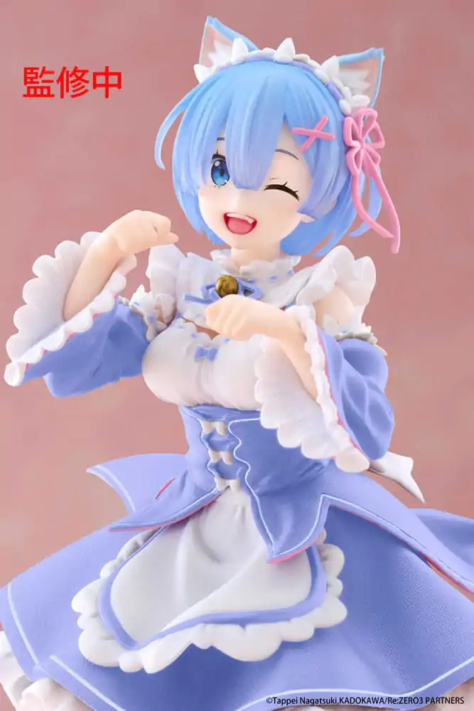 Re:Zero Starting Life in Another World Coreful Rem Cat Maid Ver. Renewal PVC szobor figura 18 cm termékfotó
