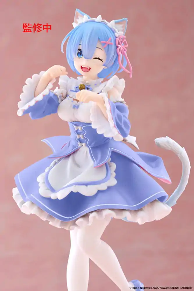 Re:Zero Starting Life in Another World Coreful Rem Cat Maid Ver. Renewal PVC szobor figura 18 cm termékfotó