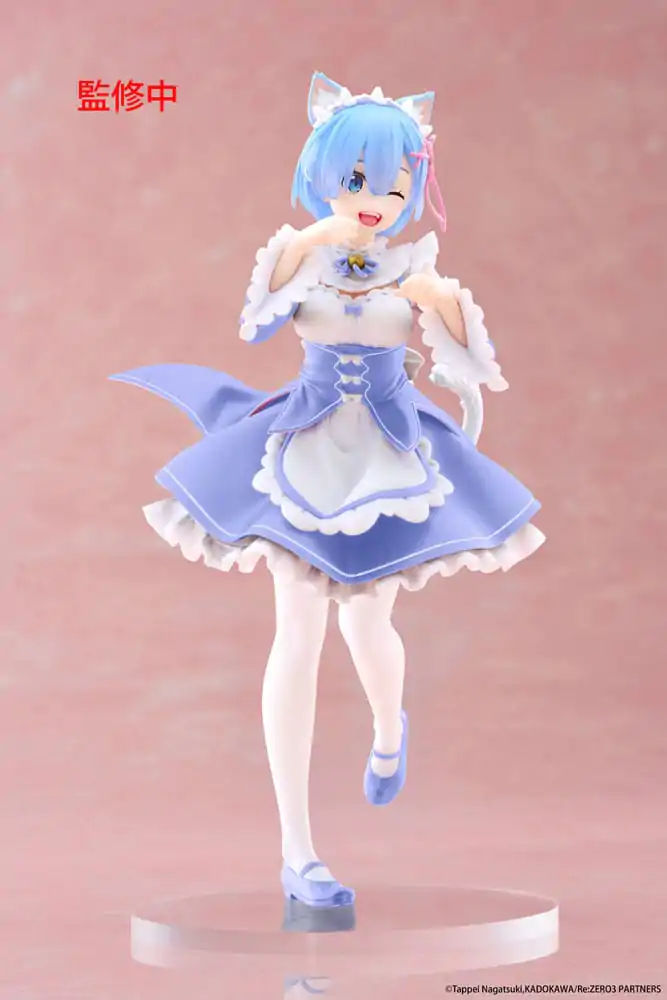 Re:Zero Starting Life in Another World Coreful Rem Cat Maid Ver. Renewal PVC szobor figura 18 cm termékfotó