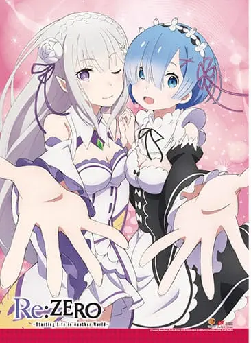Re:Zero Starting Life in Another World Emilia &amp; Rem fali poszter termékfotó