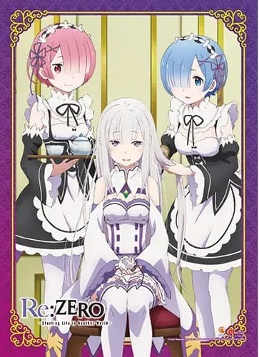 Re:Zero Starting Life in Another World Emilia, Rem &amp; Ram fali poszter termékfotó